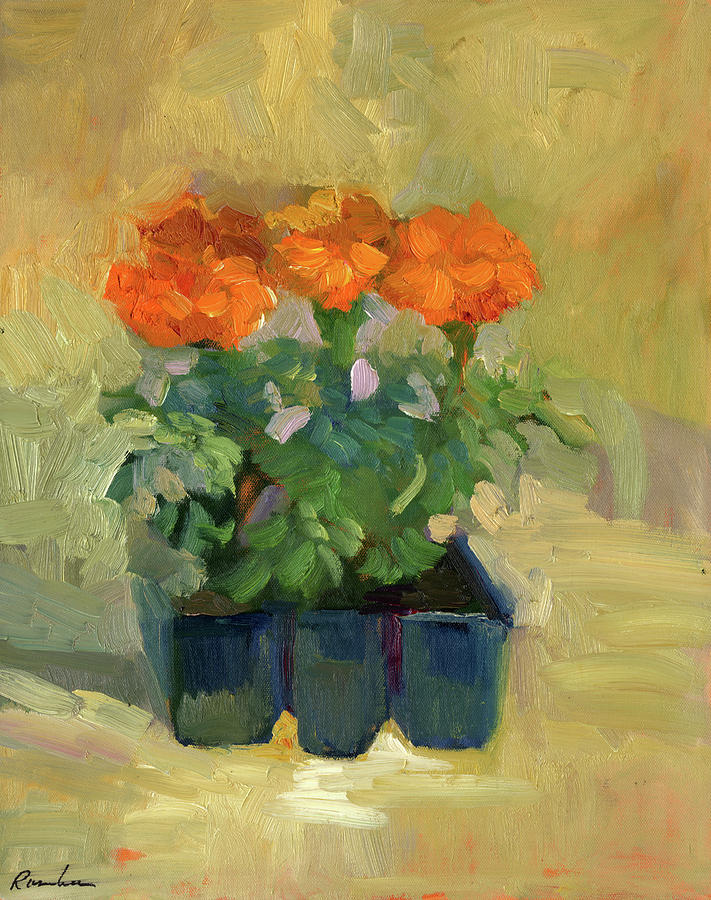Set Of Marigolds Painting