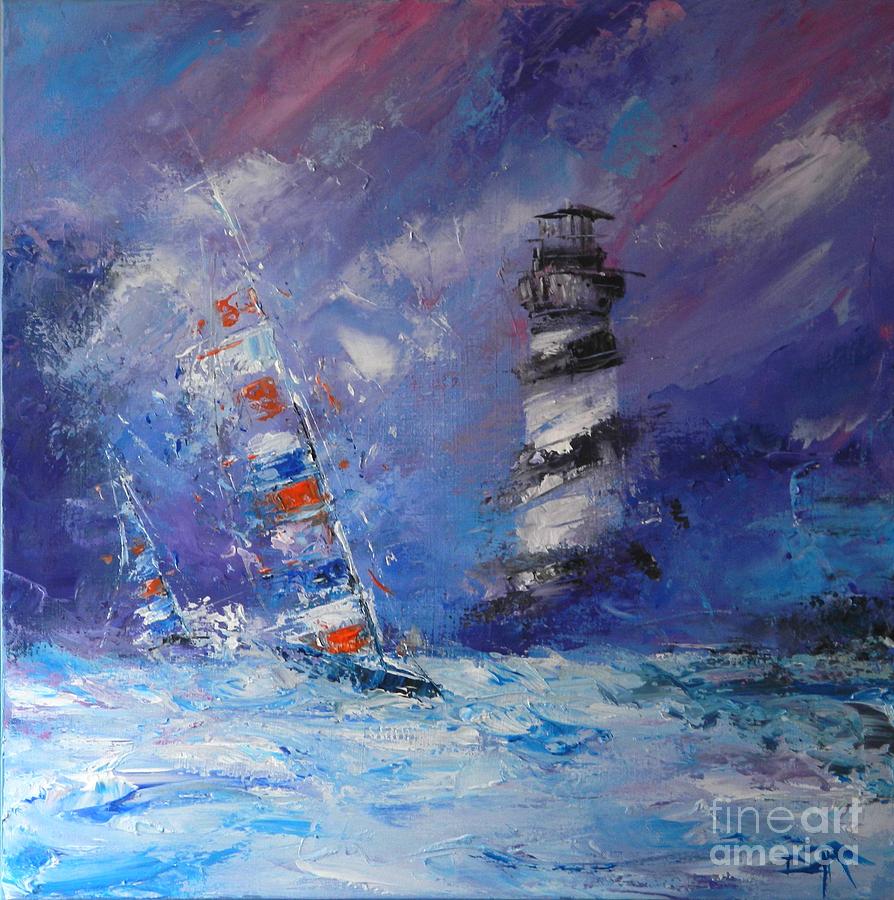 Set Sail for Hatteras Painting by Dan Campbell