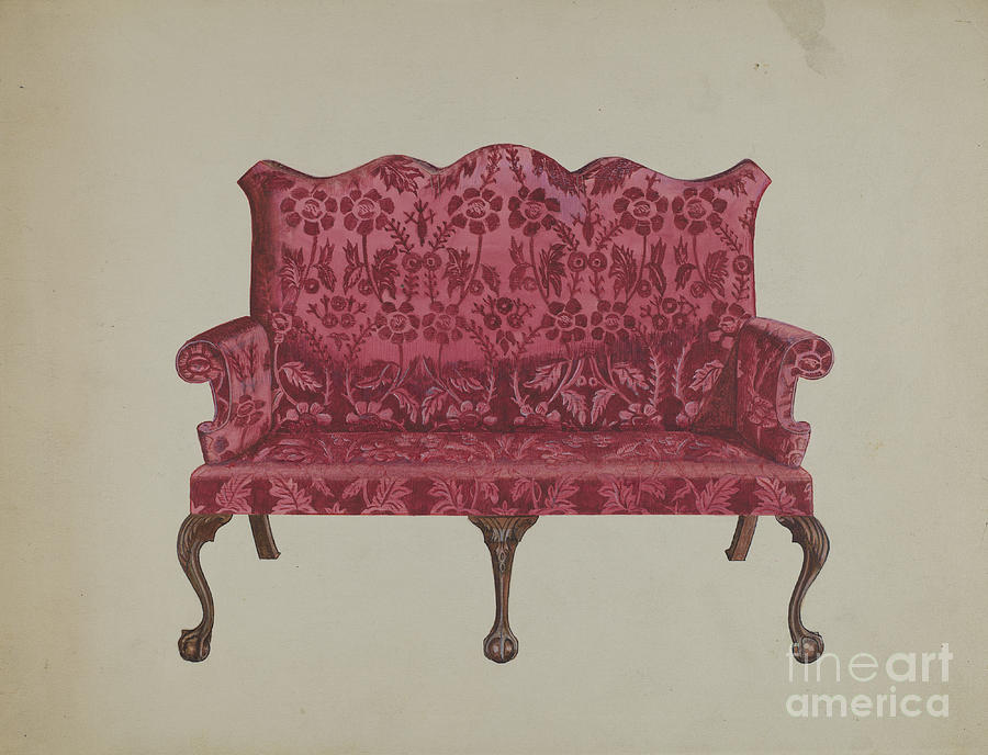 Settee Drawing by John Dieterich Fine Art America