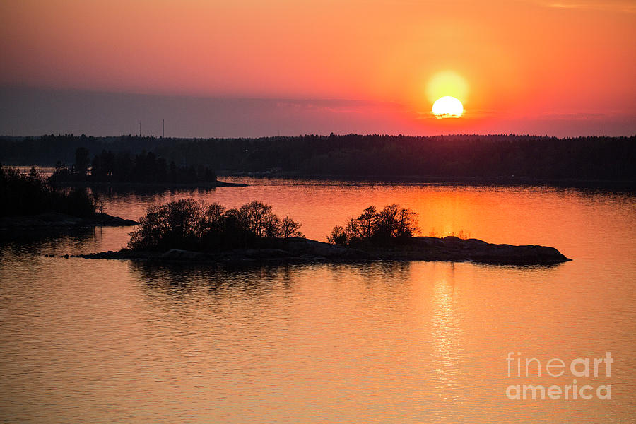 Setting sun approaching Norway Photograph by Sheila Smart Fine Art Photography