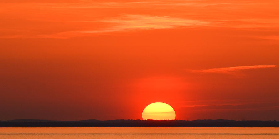 Setting Sun Halibut Pt. Photograph by Michael Hubley
