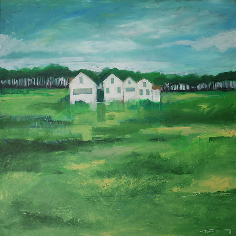 Settlement by Field Painting by Tim Nyberg