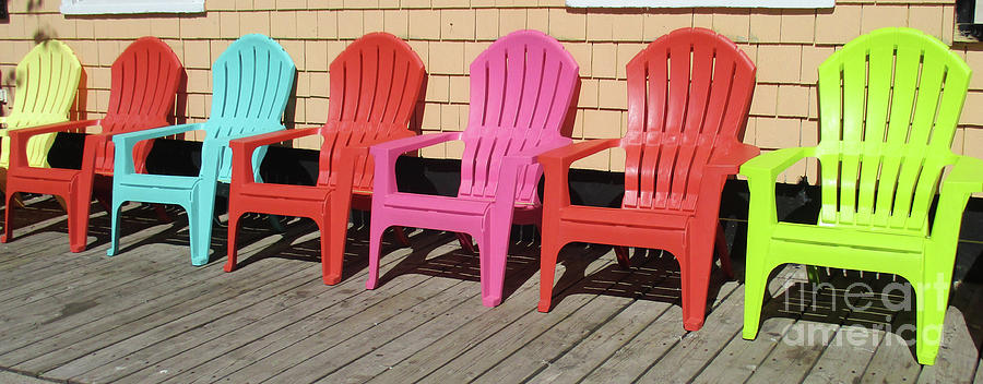 Seven Chairs Photograph by Randall Weidner
