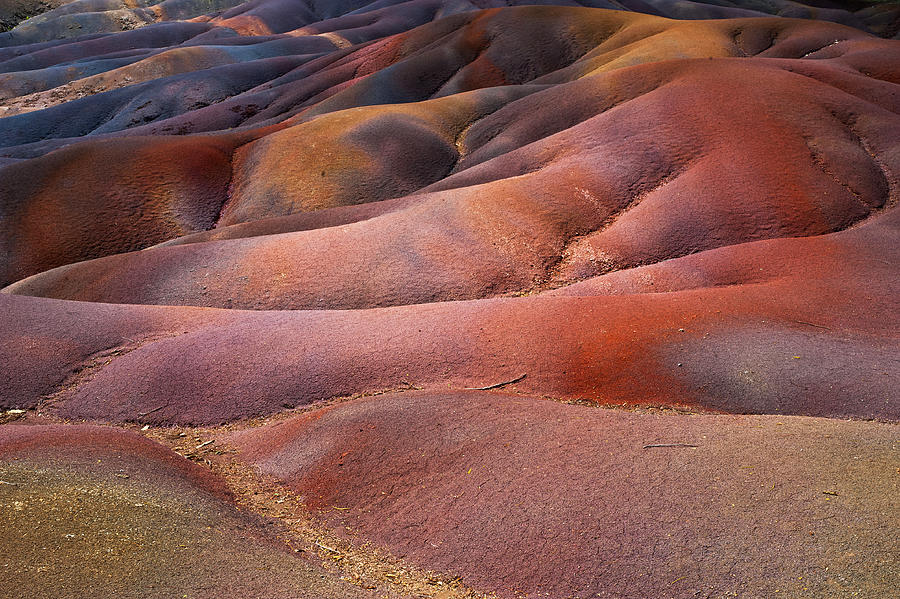 Seven Colored Earth in Chamarel 8. Series Earth Bodyscapes. Mauritius Photograph by Jenny Rainbow