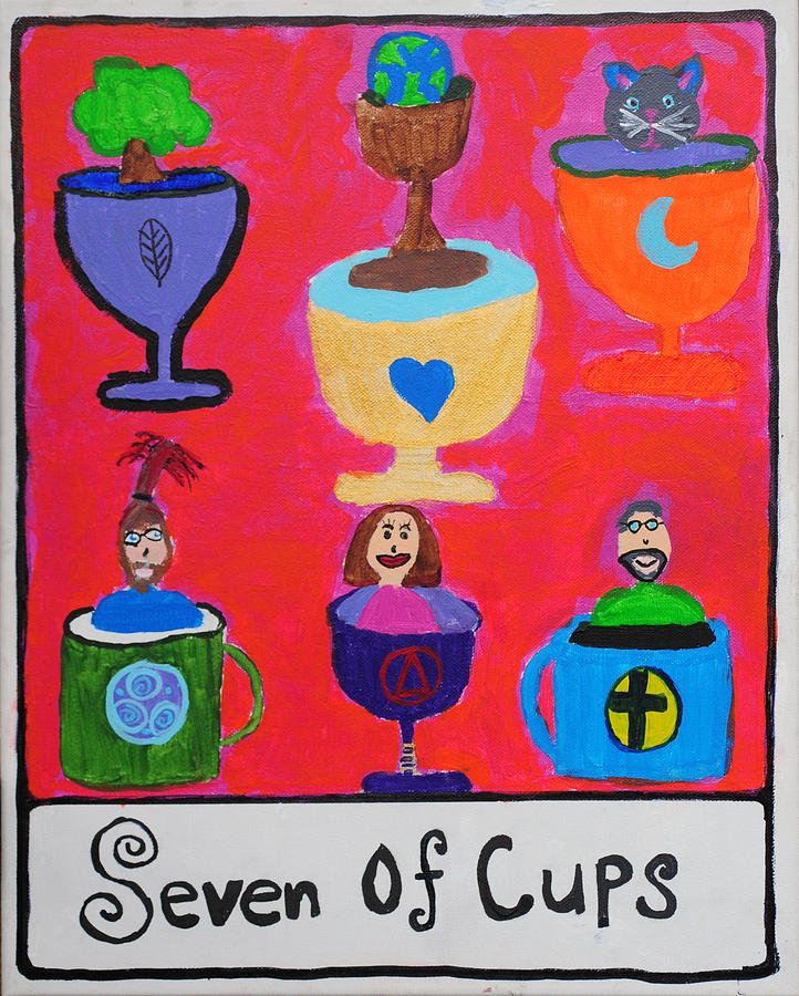 Milwaukee Painting - Seven of Cups by Iyanna Allard
