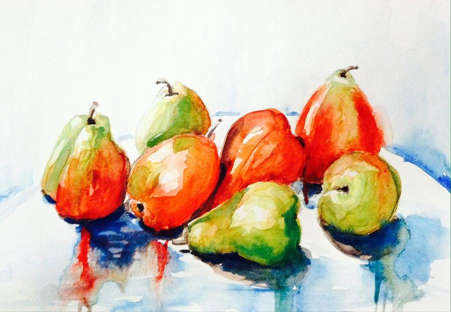 Seven pear Painting by Hae Kim