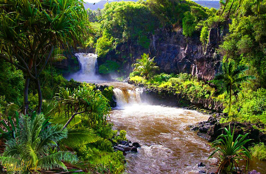 Seven Sacred Pools Maui Photograph by Michael Rucker