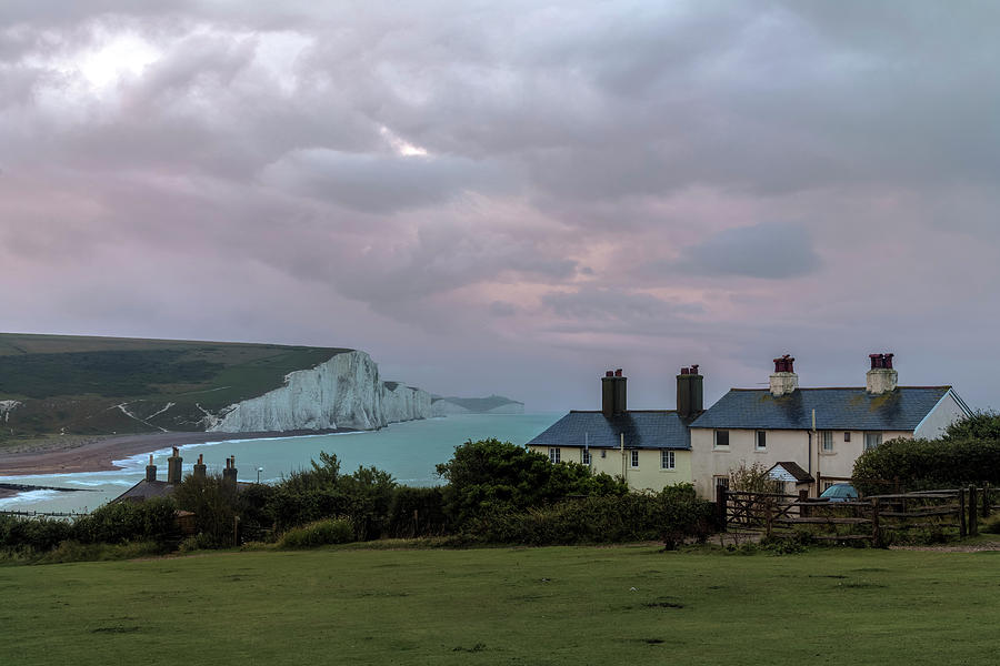 Cottage Photograph - Seven Sisters Dawn  - England by Joana Kruse