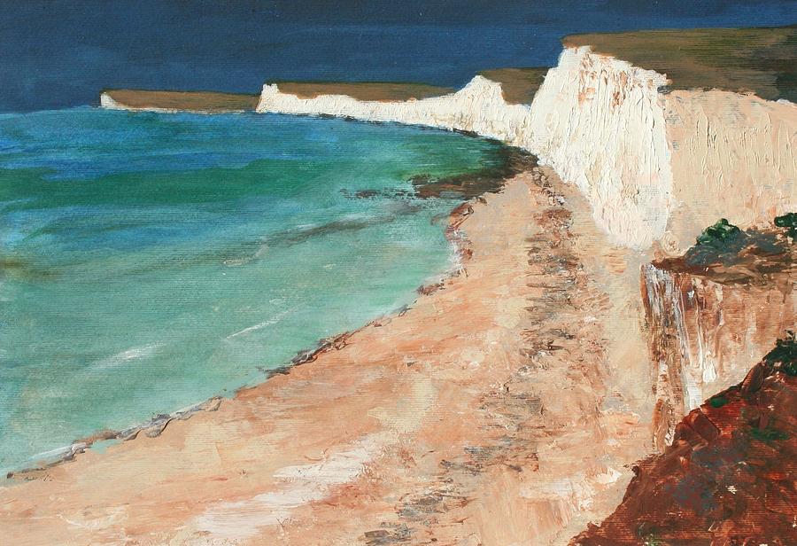 Seven Sisters Sussex Painting by Nigel Radcliffe
