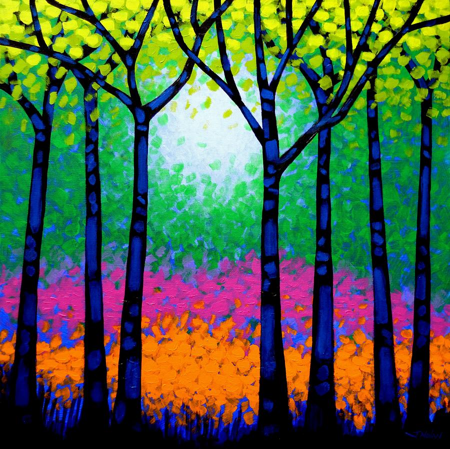 Seven Trees Painting by John  Nolan