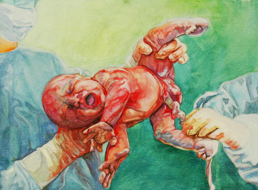 Baby Painting - Sever by Rhiannon Sweet