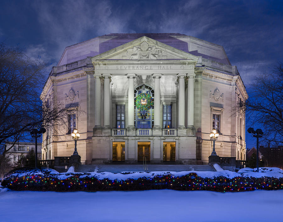 Severance Hall at the Holidays Photograph by Frank Shoemaker Fine Art