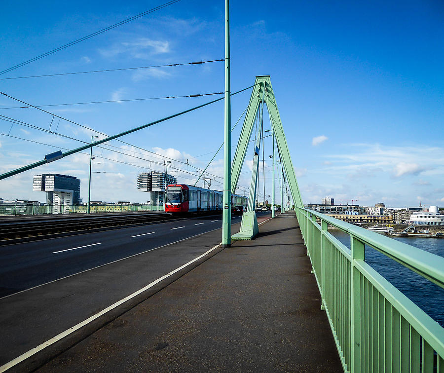 Severin Bridge - Cologne Photograph by Pamela Newcomb