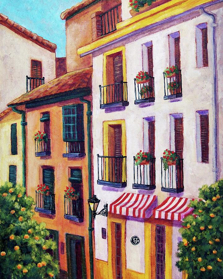 Sevilla Streets Painting by Candy Mayer