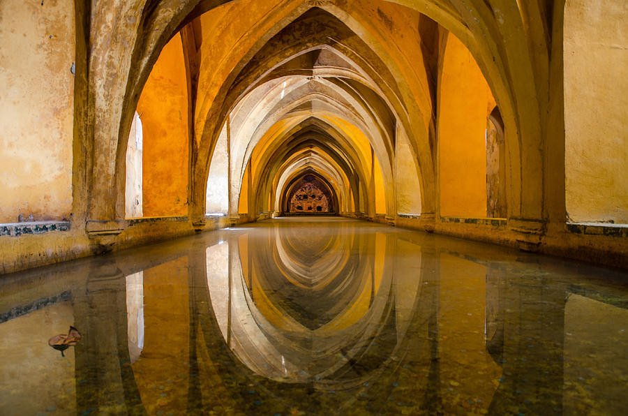 Castle Photograph - Seville - Baths of Dona Maria by AM FineArtPrints