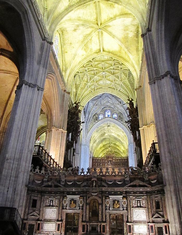 Seville Cathedral Ceiling III Spain Photograph by John Shiron