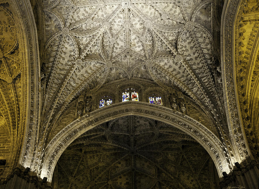 Seville Cathedral - Looking Up Photograph by Madeline Ellis