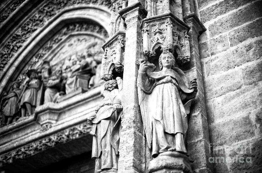 Seville Cathedral Sculpture Photograph by John Rizzuto