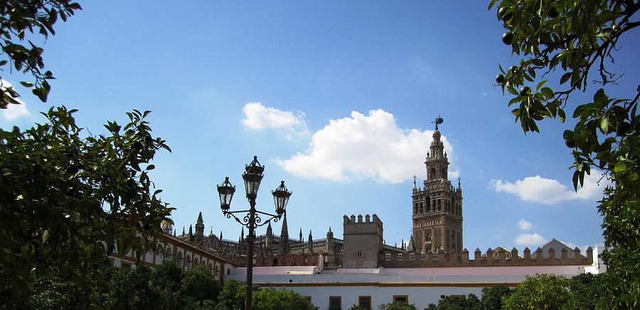 Seville Cathedral XIV Giralda Tower Spain Photograph by John Shiron