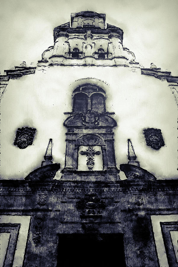 Seville, Church of Santa Cruz - 01  Drawing by AM FineArtPrints