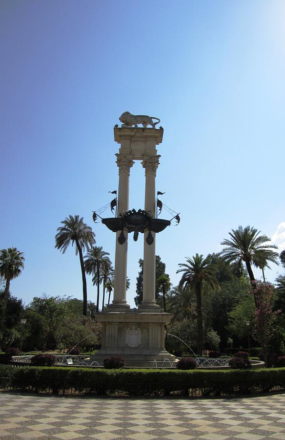 Seville Cristobal Colon Monument Spain Photograph by John Shiron