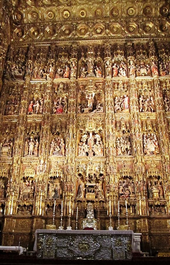 Seville Golden Wall Cathedral II Spain Photograph by John Shiron
