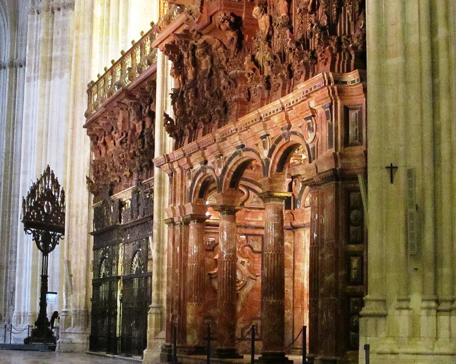 Seville Marble Wall II Cathedral Spain Photograph by John Shiron