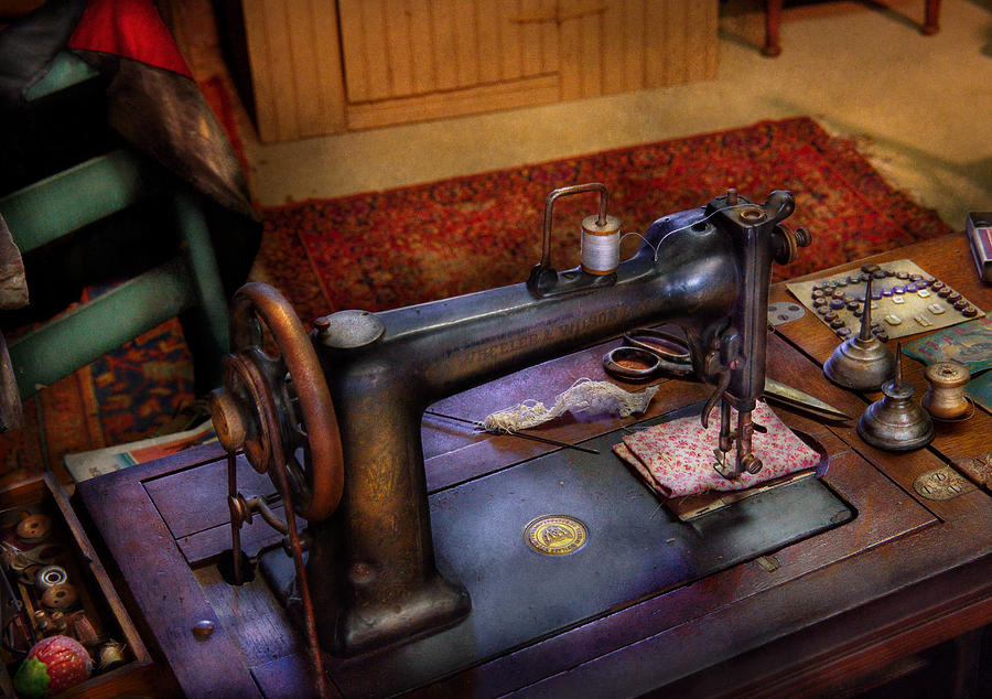Sewing Machine - Sewing Project Photograph by Mike Savad