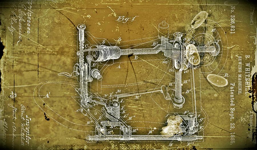 Sewing Machine Patent by Joseph Hawkins Sewing Machine Patent by Joseph Hawkins