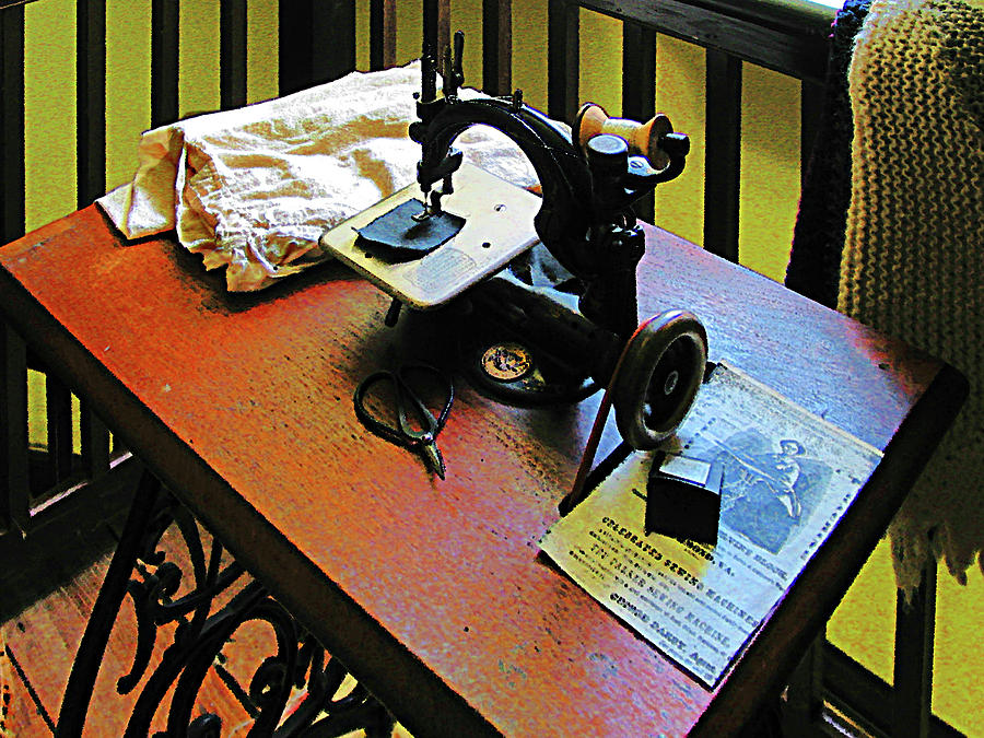 Sewing Machine with Cloth Photograph by Susan Savad