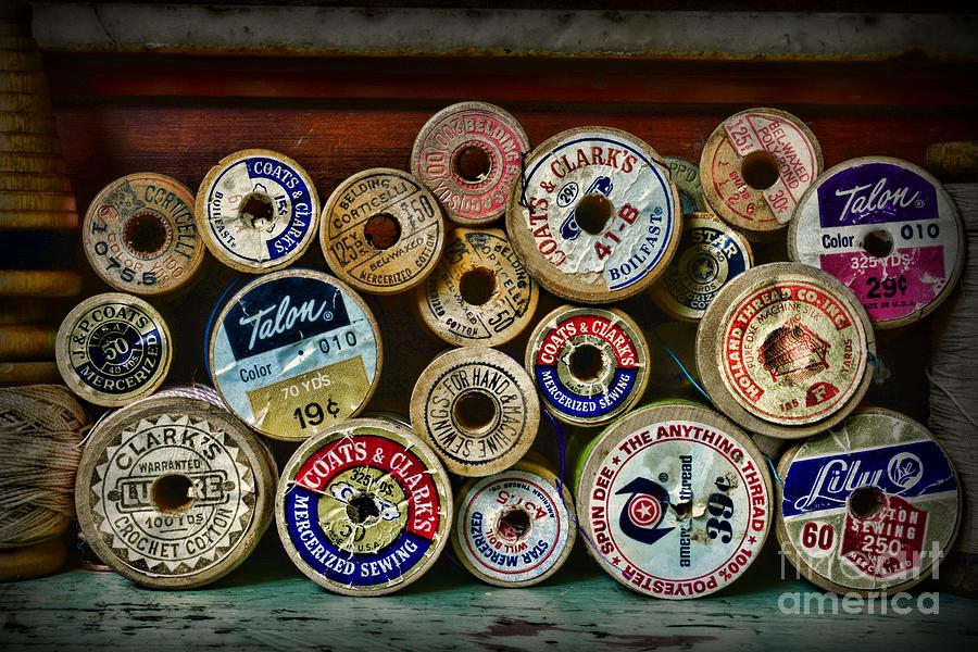 Sewing Spools Remember Them Photograph by Paul Ward