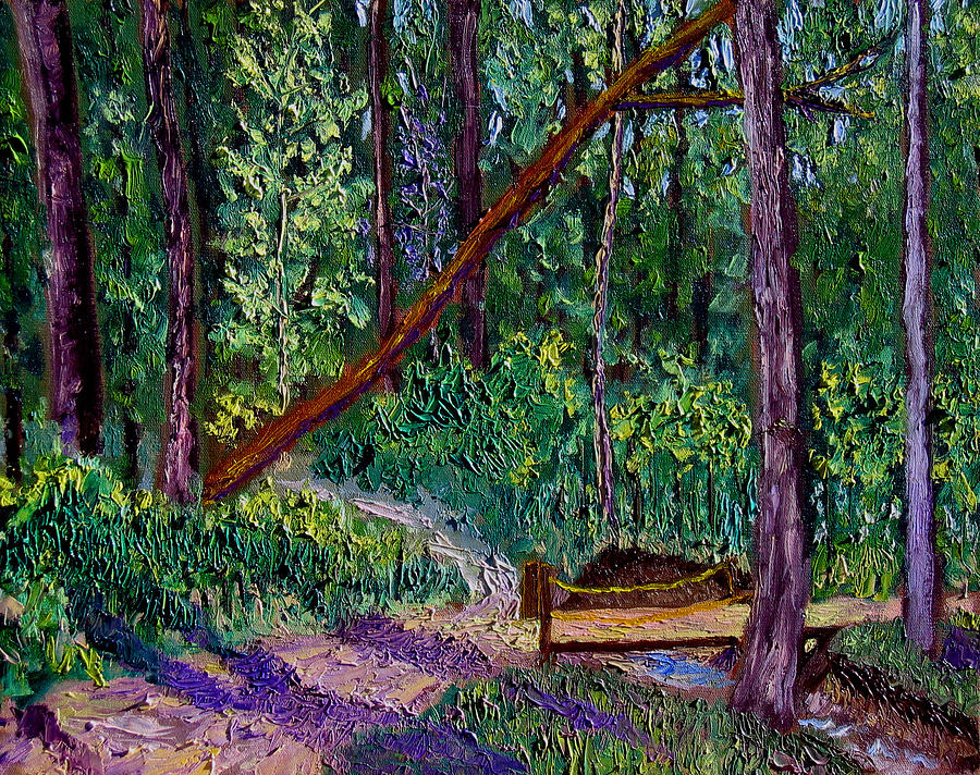 Landscape Painting - SEWP Trail Bridge by Stan Hamilton Landscape Painting - SEWP Trail Bridge by Stan Hamilton