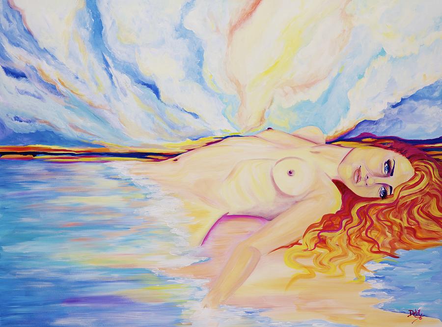 Sunset Painting - Sex on The Beach by Debi Starr