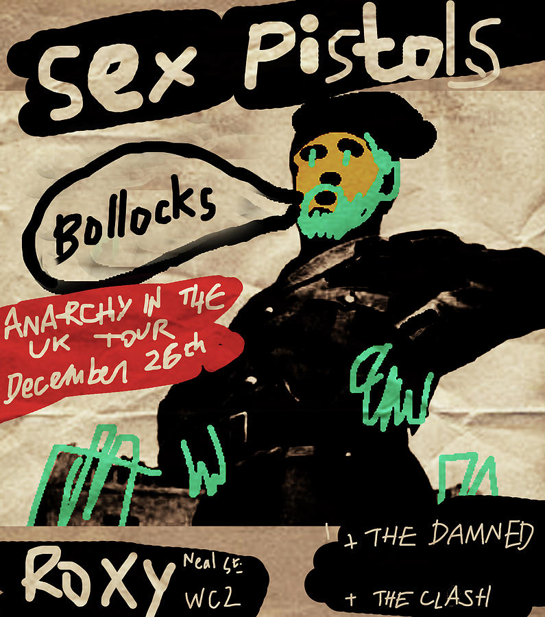 Sex Pistols Live At The Roxy Drawing By Enki Art Fine Art America 