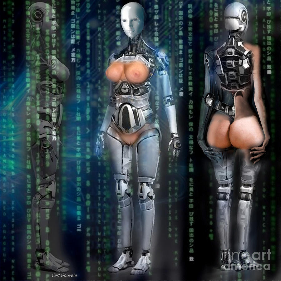 Female robot nude