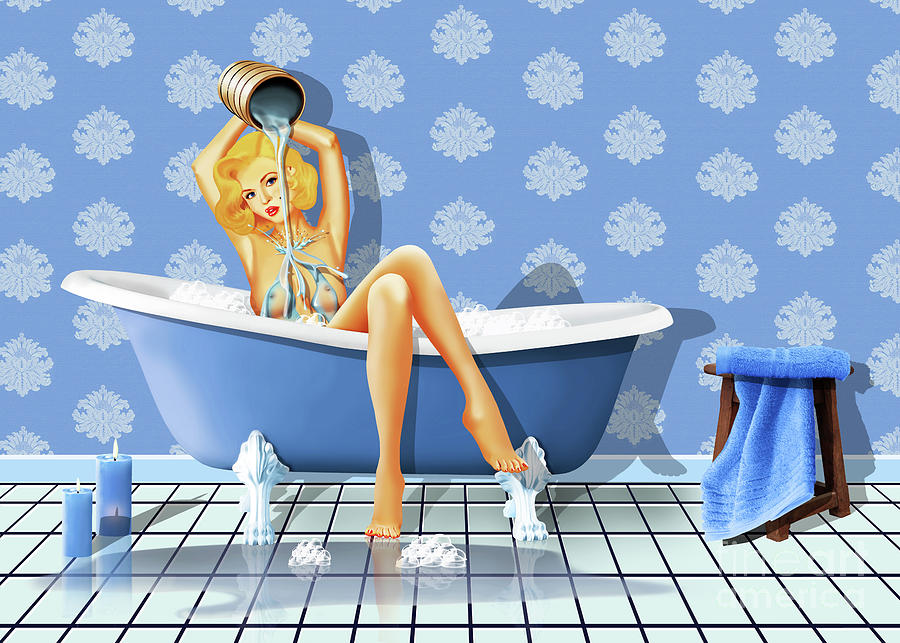 Sexy blue bathroom by Monika Juengling Sexy blue bathroom by Monika Juengling
