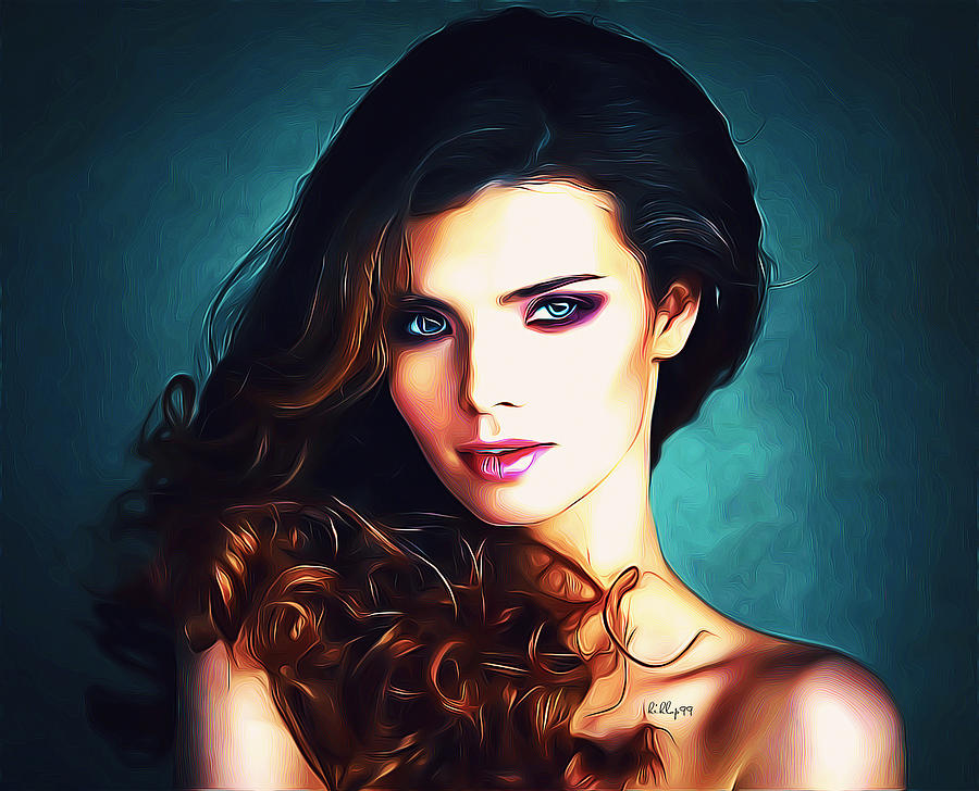 Sexy Lady Portrait Digital Art By Nenad Vasic Fine Art America 2758