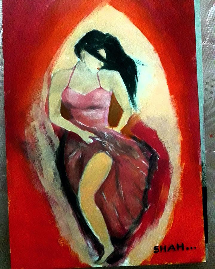 Sexy Lady Painting By Shahnawaz Khan Pixels   Sexy Lady Shahnawaz Khan 