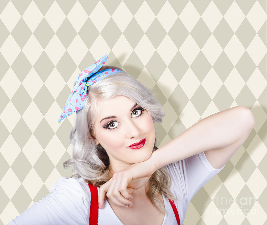 Sexy Retro Blond Hair Pinup Girl Classic Make Up Photograph By Jorgo Photography Wall Art Gallery