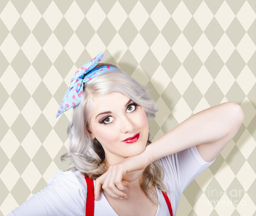 Sexy Retro Blond Hair Pinup Girl Classic Make Up Photograph By Jorgo Photography Fine Art America 5460