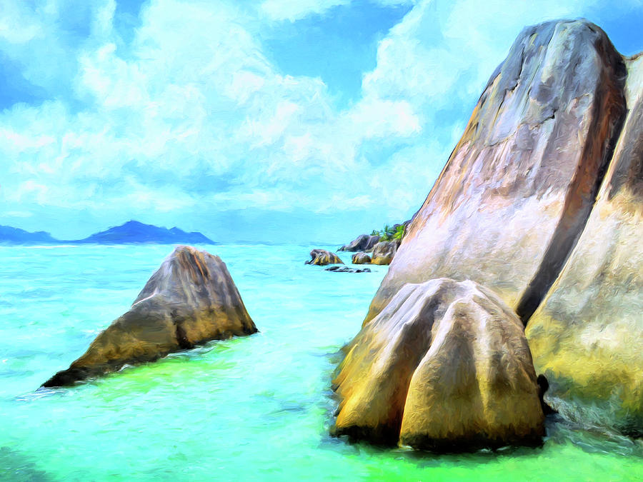 Seychelles Shallows Painting by Dominic Piperata