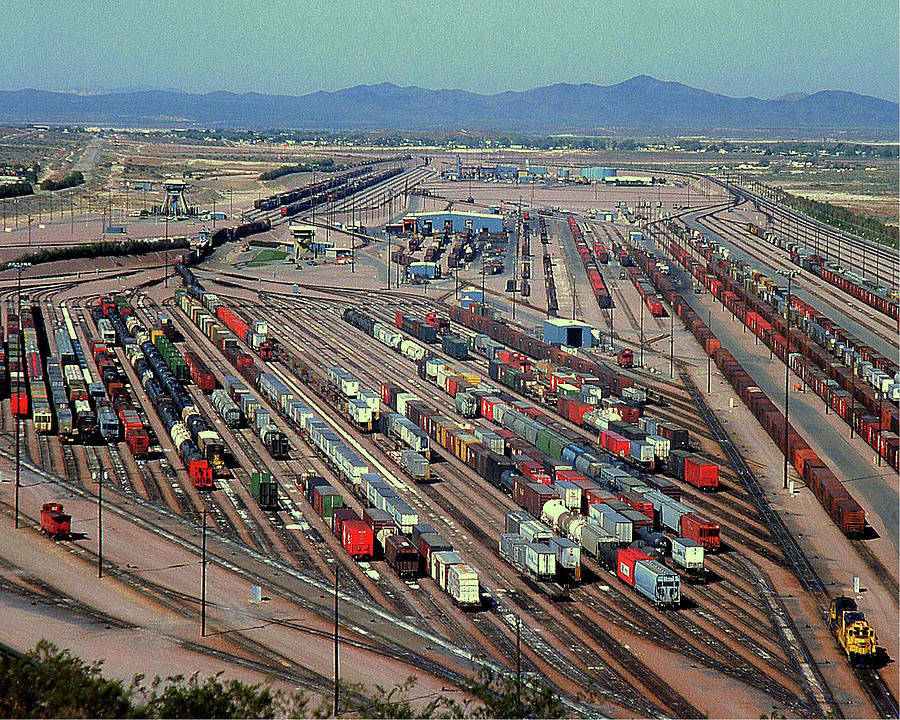 Santa Fe Photograph - Railroad Classification Yard HD by Douglas Settle