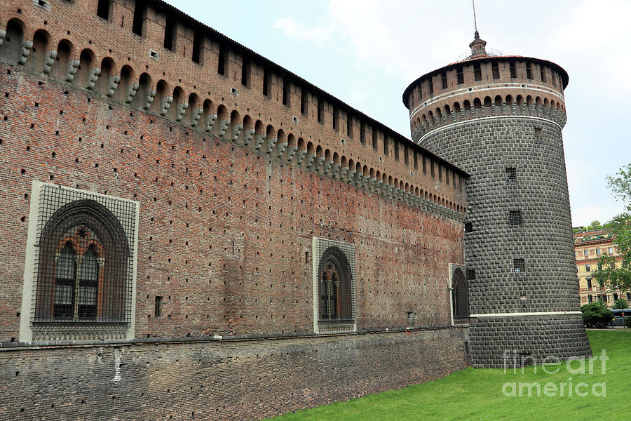 Sforza Castle 7790 Photograph by Jack Schultz