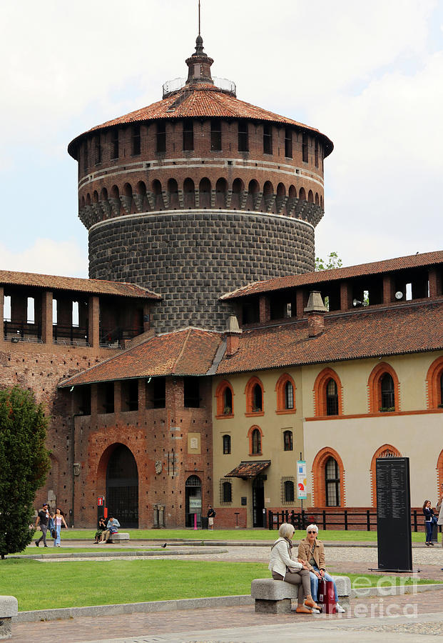 Sforza Castle 7797 Photograph by Jack Schultz