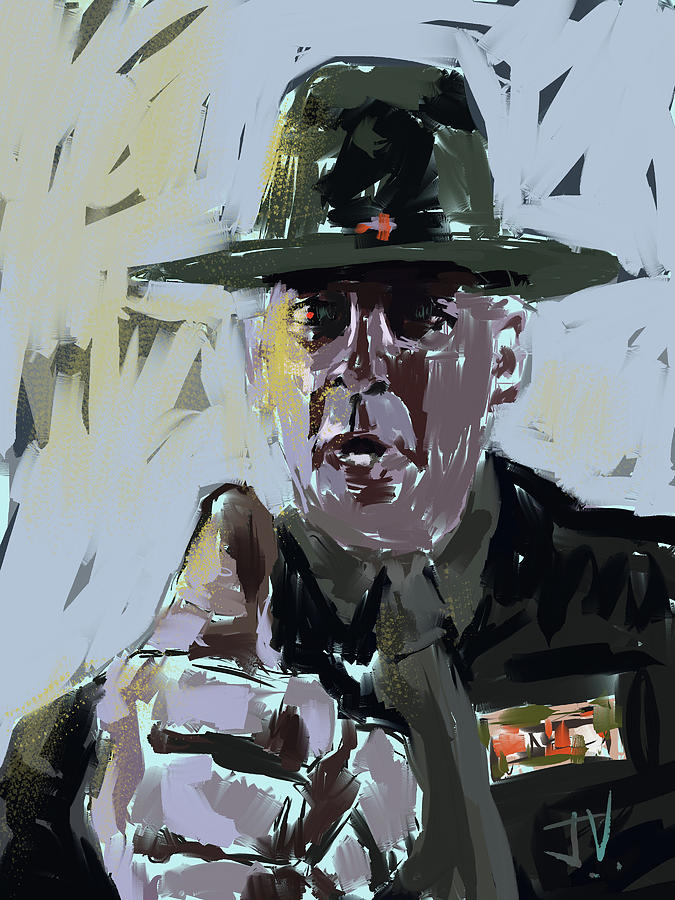Sgt Hartman of Full Metal Jacket Digital Art by Jim Vance