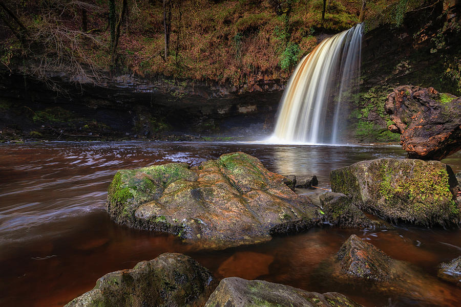 Waterfall Photograph - Sgwd Gwladus AKA Lady Falls by Leighton Collins