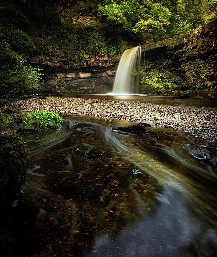 Waterfall Photograph - Sgwd Gwladus waterfall AKA Lady Falls  by Leighton Collins