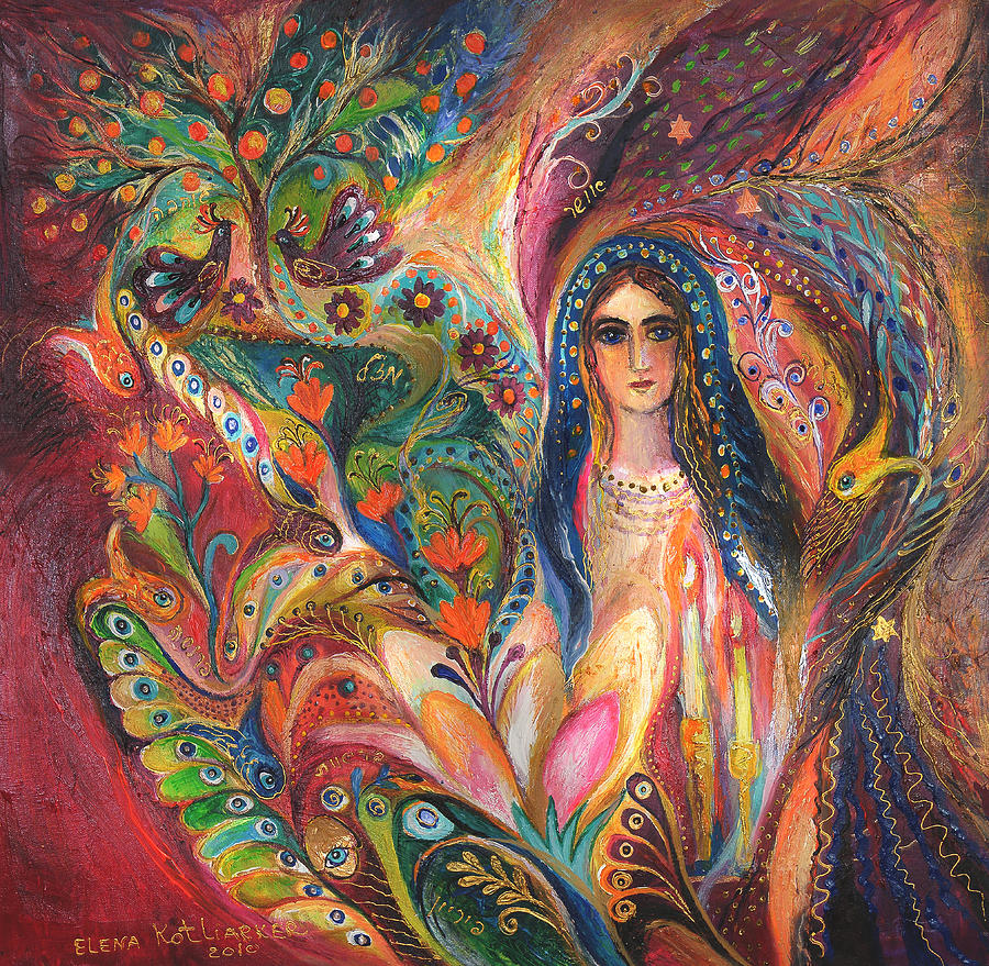 Shabbat Queen Painting by Elena Kotliarker