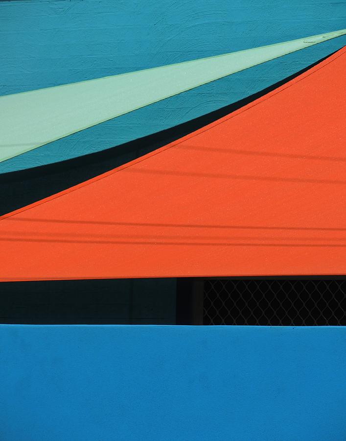 Shade Sail Abstract 2 Photograph by Denise Clark