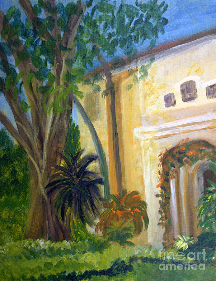 Shaded Entrance Painting by Donna Walsh